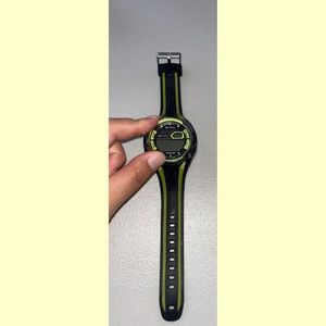 NEON GREEN AND BLACK MENS WATCH